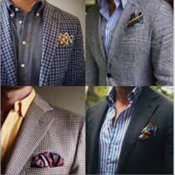 ASHEAR Silk Pocket Square  All Silk, Hand Rolled. Made in Italy, - Picture 8 of 8